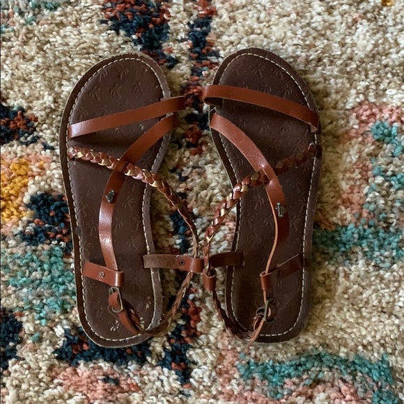 roxy leather sandals